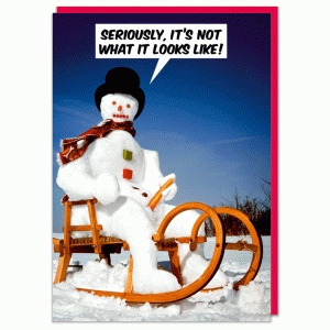 Поздравителна картичка - Не е това, което изглежда!